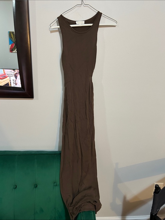 Ronny Kobo Collection Dresses & Skirts - Ronny Kobo Collection Brown Stretch Sleeveless Maxi Dress XS